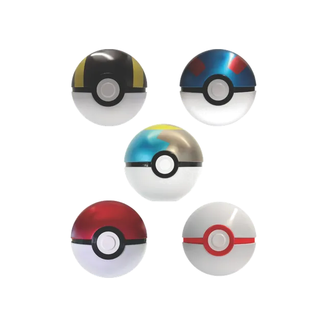 Pokéball med 3 boosterpakker 1 stk
