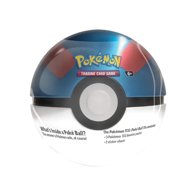 Pokémon TCG Poké Ball Tinnboks – 2025 – Great Ball