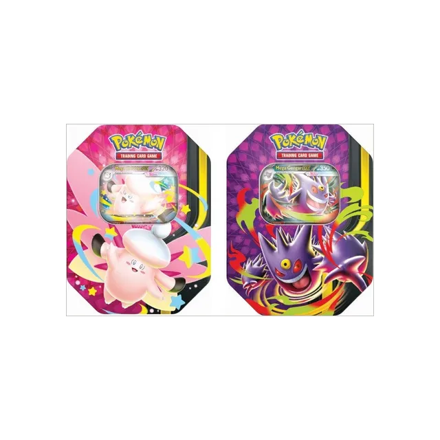 Pokemon Tin Summer Ex Mega Gengar Mega Clefable